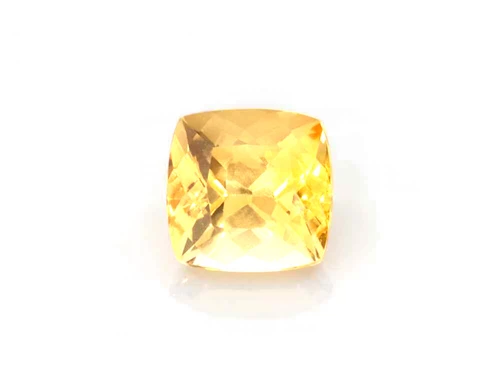 2.42 Carat Square Cushion Yellow Topaz Gemstone – Vivid Rich
