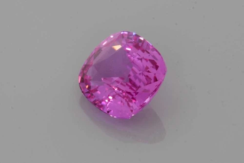 Square Cushion Pink Sapphire Gemstone, 2.05 Carat – Vivid Intense