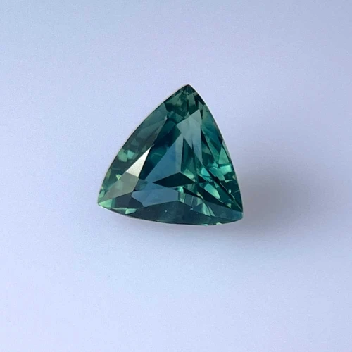 Trillion Teal Sapphire Gemstone, 2.55 Carat – Green-Teal, GIA Certified