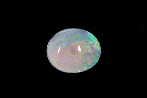 Cabochon Oval Black Opal Gemstone – Multi Colour – 2.31 Carat