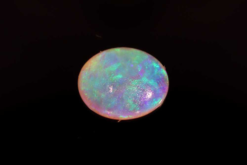 Cabochon Oval Black Opal Gemstone – 1.05 Carat, Multi Colour