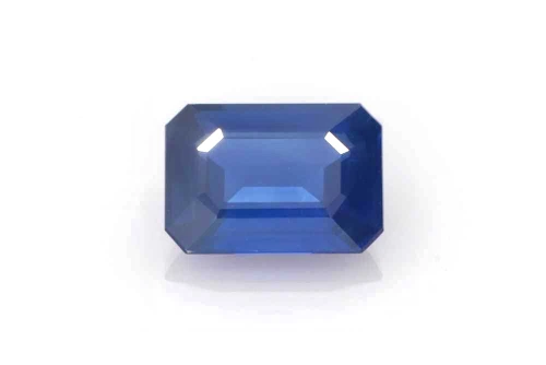 Octagon Cut Blue Sapphire Gemstone 1.06 Carat Vivid Intense