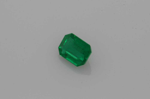 Octagon Cut Emerald Gemstone 0.94 Carat Vivid Intense