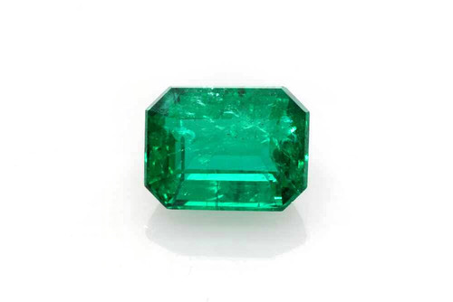 2.42 Carat Octagon Cut Emerald Gemstone – Vivid Intense Green, GIA Certified