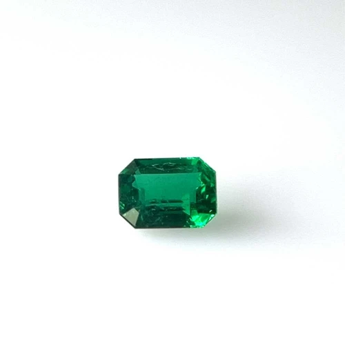 Vivid Rich Green Octagon Cut Emerald Gemstone – 1.46 Carat, GIA Certified