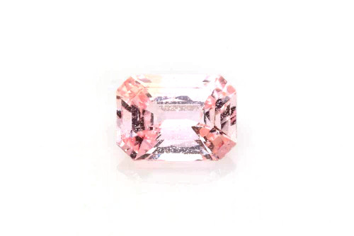 Octagon Cut Peach Sapphire Gemstone, 1.84 Carat – Vivid Intense Orange-Pink-Peach, Unheated
