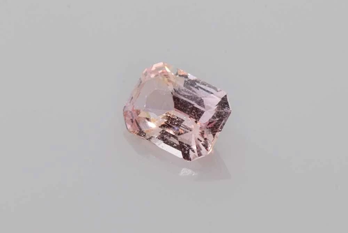 Octagon Cut Peach Sapphire Gemstone, 1.84 Carat – Vivid Intense Orange-Pink-Peach, Unheated