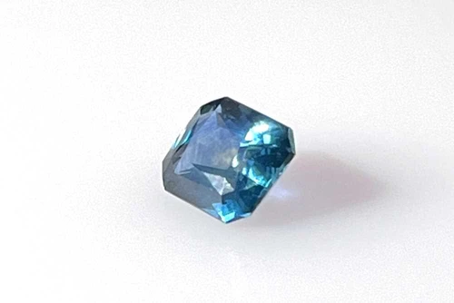 Vivid Intense Blue-Teal Octagon Cut Teal Sapphire Gemstone – 1.67 Carat, GIA Certified