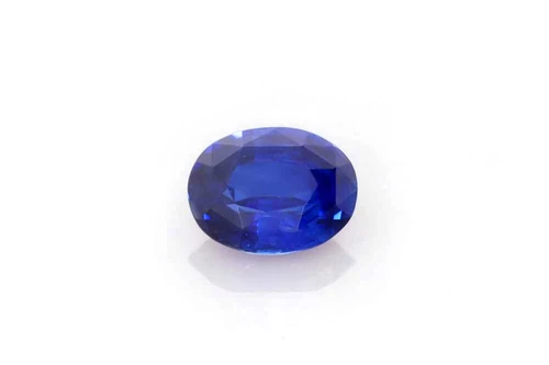 Oval Blue Sapphire Gemstone 0.76 Carat Vivid Intense