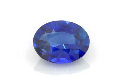 Oval Blue Sapphire Gemstone 1.21 Carat Vivid Intense