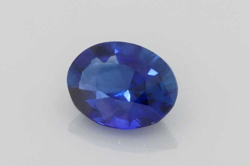Oval Blue Sapphire Gemstone 1.21 Carat Vivid Intense