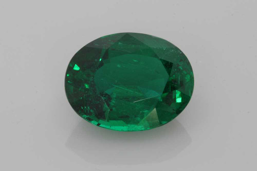 Oval Emerald Gemstone 10.68 Carat Vivid Intense
