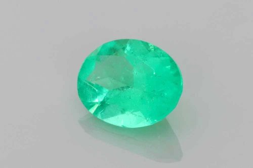 Oval Emerald Gemstone, 1.19 Carat – Medium Intense Green