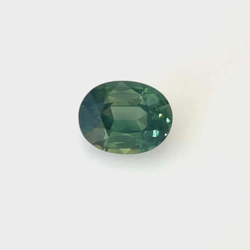 Oval Green Sapphire Gemstone – Vivid Rich – 2.06 Carat, Unheated, GIA Certified