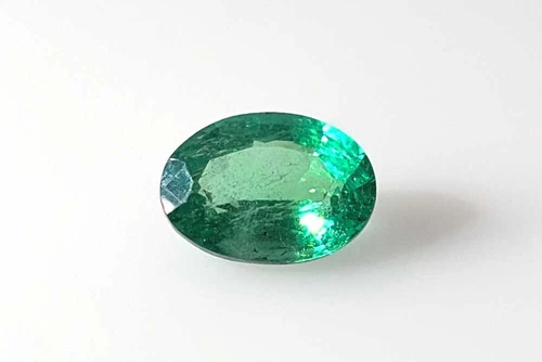 Oval Emerald Gemstone – 2.46 Carat, Medium Light Green