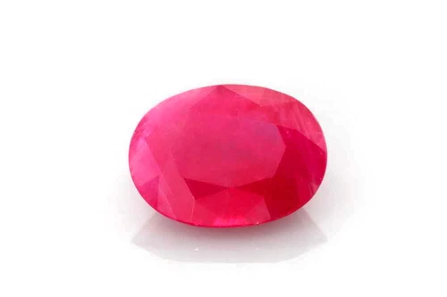 Oval Ruby Gemstone 1.7 Carat Vivid Intense