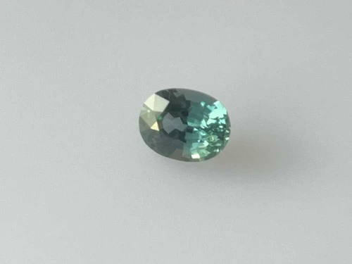 1.61 Carat Oval Teal Sapphire Gemstone – Vivid Intense Green-Teal, Unheated