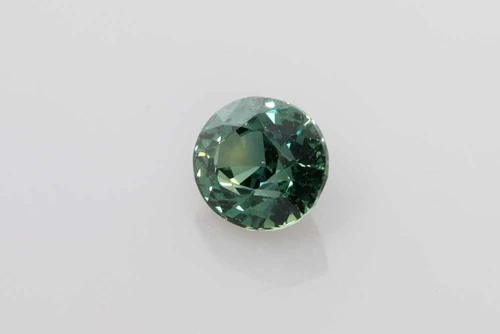 Vivid Intense Green-Teal Oval Teal Sapphire Gemstone – 1.3 Carat