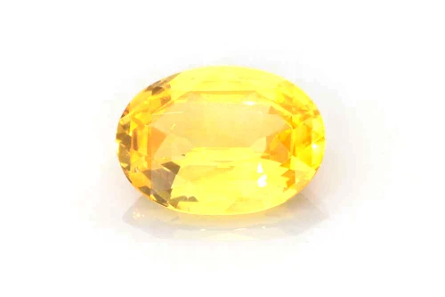 Oval Yellow Sapphire Gemstone, 2.62 Carat – Vivid Intense