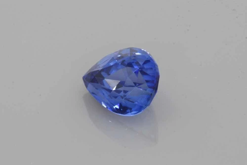 Pear Shape Blue Sapphire Gemstone, 2.79 Carat – Medium Intense