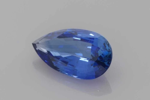 2.03 Carat Pear Shape Blue Sapphire Gemstone – Medium Intense