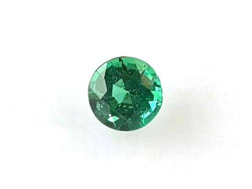 Round Emerald Gemstone – Vivid Rich Green – 0.43 Carat