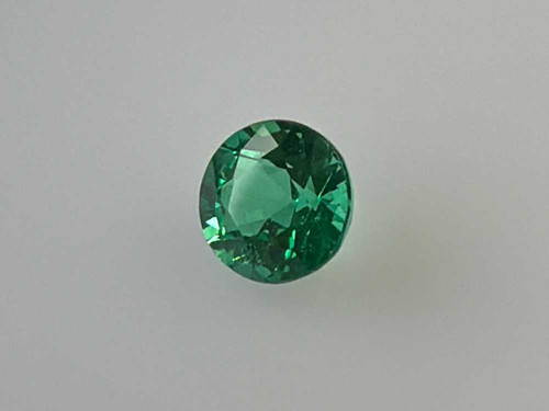 Round Emerald Gemstone – Vivid Rich Green – 0.43 Carat