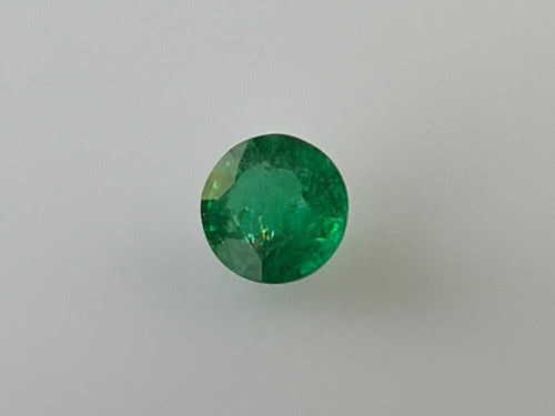 Round Emerald Gemstone, 1.15 Carat – Vivid Intense Green