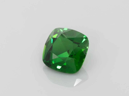 Square Cushion Chrome Tourmaline Gemstone, 4.01 Carat – Vivid Intense Green