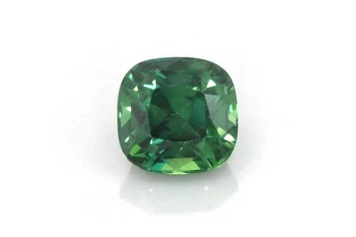 Vivid Intense Square Cushion Green Sapphire Gemstone – 2.05 Carat, Unheated