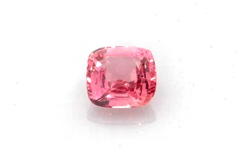 Square Cushion Padparadscha Sapphire Gemstone – Vivid Rich Orange-Peach – 1.12 Carat