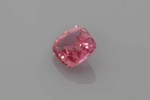 Square Cushion Padparadscha Sapphire Gemstone – Vivid Rich Orange-Peach – 1.12 Carat