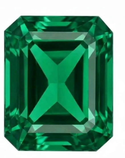 Chatham Lab Created Emerald Gemstone – Radiant Octagon Cut – GEM Grade