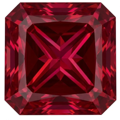 Copy of Chatham Lab Created Ruby Gemstone – Square Radiant Cut – GEM Grade