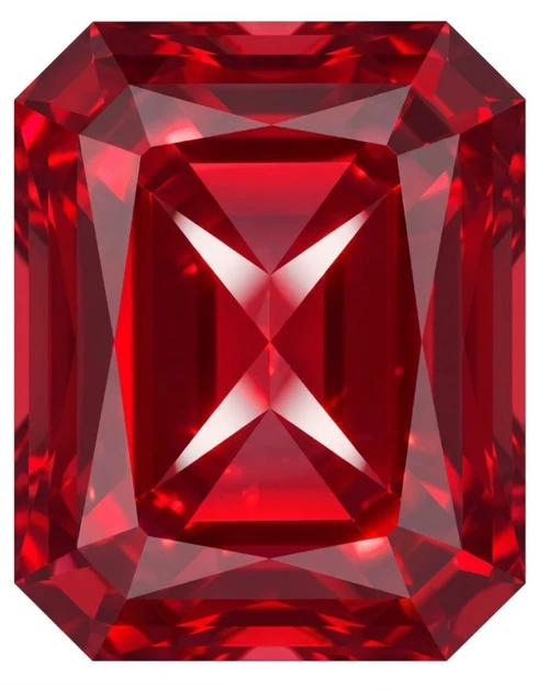 Chatham Lab Created Ruby Gemstone – Octagon Radiant Cut – GEM Grade