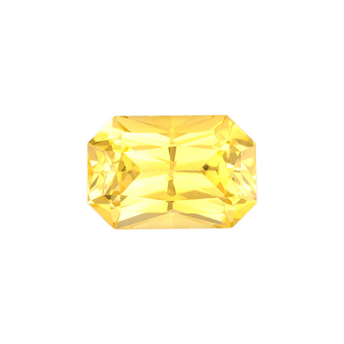 Radiant Cut Yellow Sapphire Gemstone – 0.64 Carat, Bright Pure Yellow