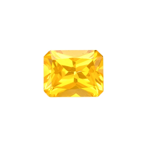 Vivid Yellow Radiant Cut Sapphire Gemstone – 0.37 Carat
