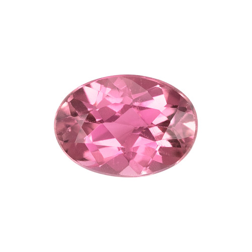 Vivid Pink Oval Tourmaline Gemstone – 0.75 Carat