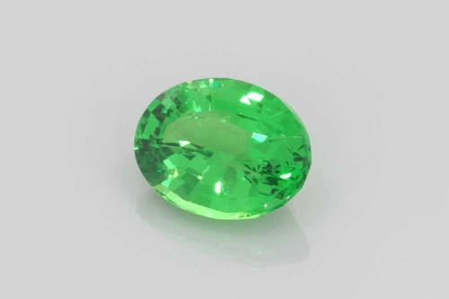Oval Tsavorite Gemstone – Medium Intense Green – 2.06 Carat, Unheated, GIA Certified