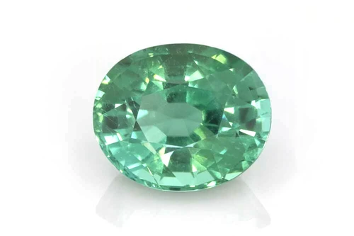 Oval Teal Tourmaline Gemstone – 8.19 Carat, Vivid Intense Green-Teal