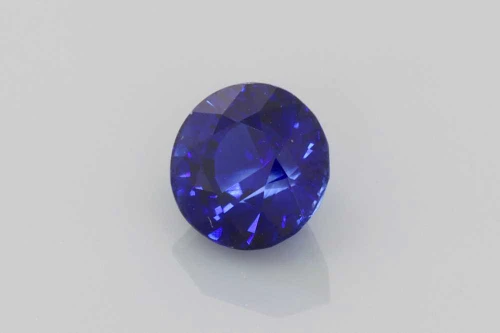 Round Blue Sapphire Gemstone, 1.22 Carat – Vivid Intense