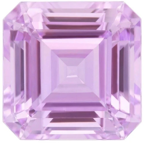 Chatham Lab Created Cotton Candy Pink Champagne Sapphire Gemstone – Asscher Cut – GEM Grade
