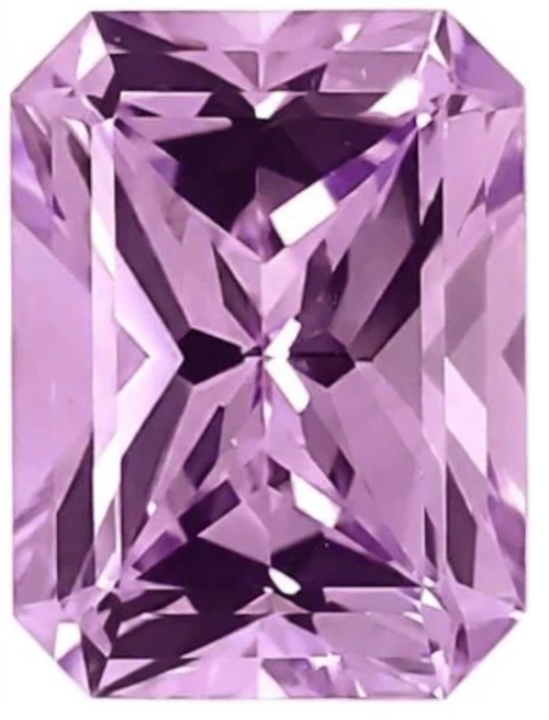 Chatham Lab Created Pink Champagne Sapphire Gemstone – Octagon Radiant Cut – GEM Grade