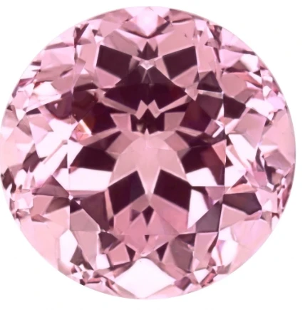 Chatham Lab Created Peachy Pink Champagane Sapphire Gemstone – Round Cut – GEM Grade