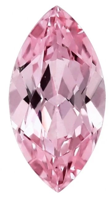 Chatham Lab Created Peachy Pink Champagne Sapphire Gemstone – Marquise Cut – GEM Grade