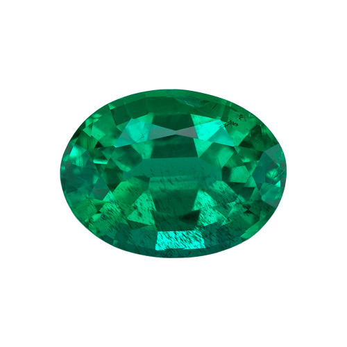 1.18 Carat  Rich Green Oval Cut Emerald Gem, 7.9 x 5.9 mm - $5,176
