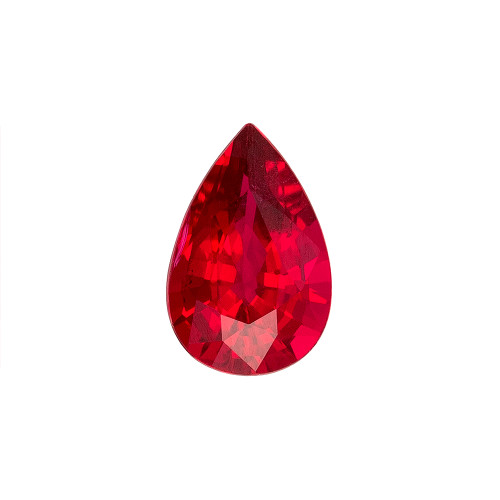 0.57 Red Ruby Pear 6.2 x 4.1 mm