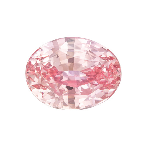 2.09 Carat Vivid Pink Orange No Heat Padradscha Sapphire Gem, Oval Shape, 8.09 x 6.2 x 4.71 mm, GIA Cert