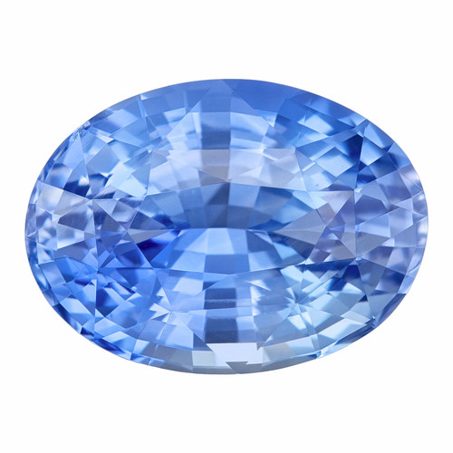 Cornflower Blue 5.12 Carat Striking Sapphire Gem with GIA, Oval Shape,  11.59 x 8.52 x 6.29 mm