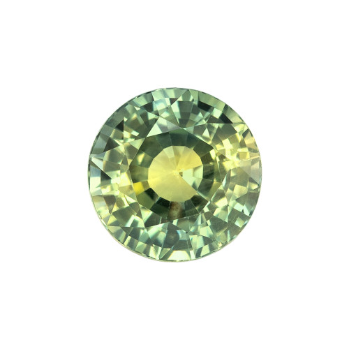 1.25 Green Sapphire Round 6 x 6 mm